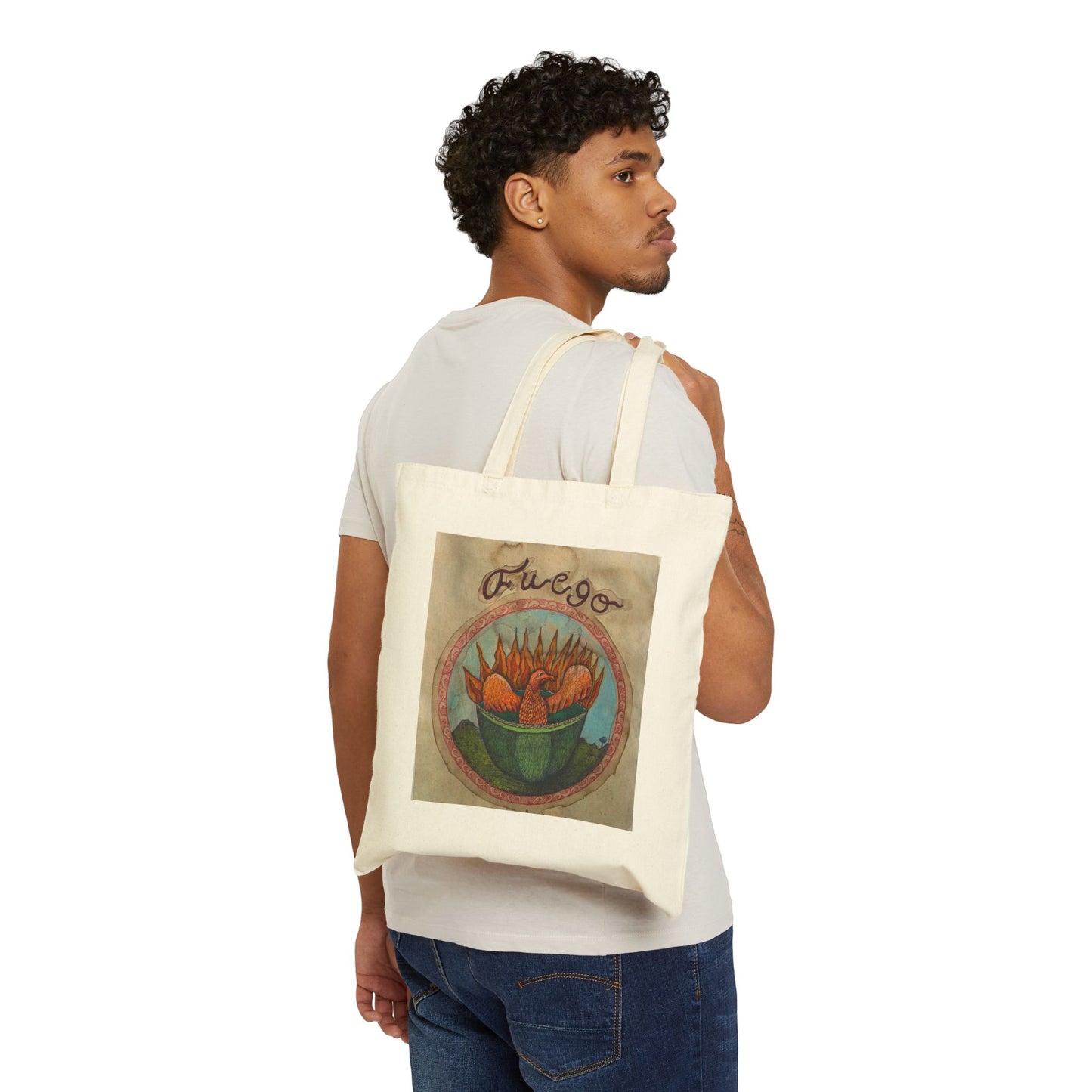 water and fire Canvas Tote Bag