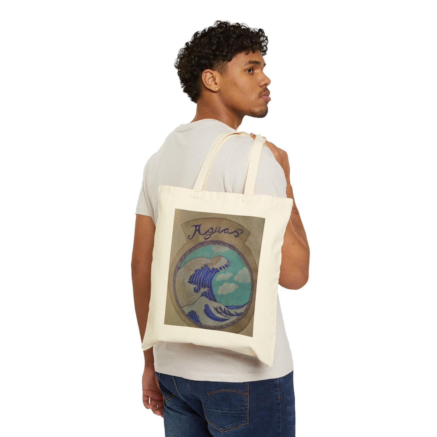 water and fire Canvas Tote Bag